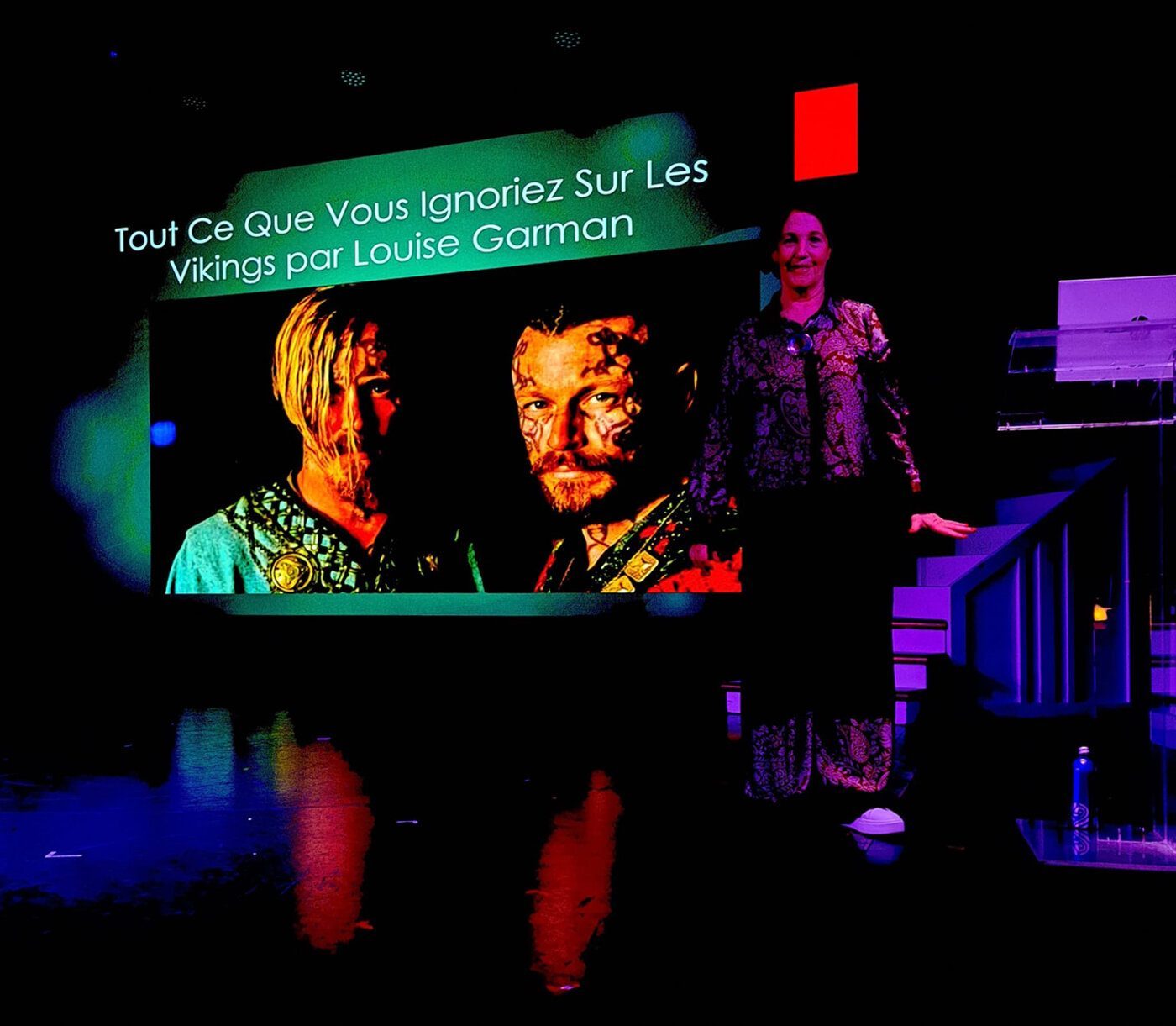 Louise Garman presenting Tout Ce Que Vous Ignoriez Sur Les Vikings