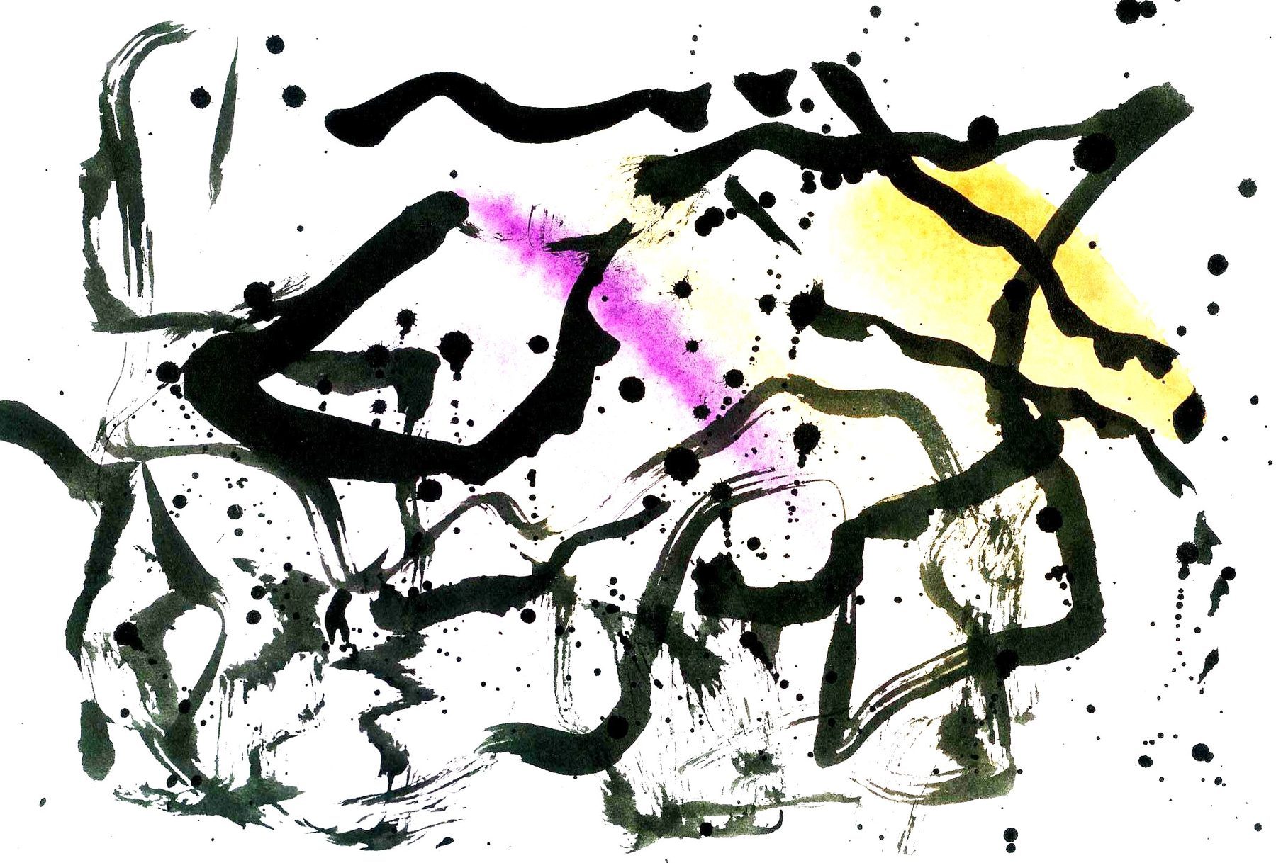 Abstract Ink — gestural ink painting