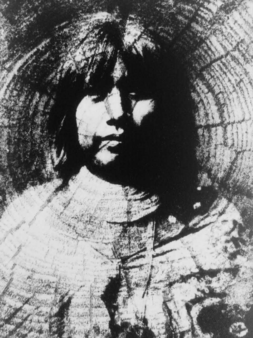 Halo — solar plate etching portrait