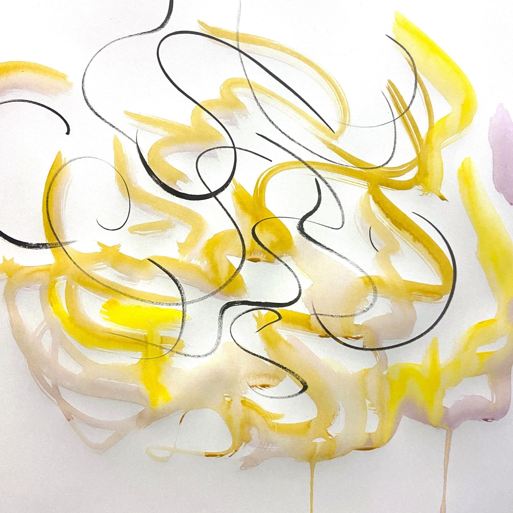 Nature Puzzle — gestural abstract painting