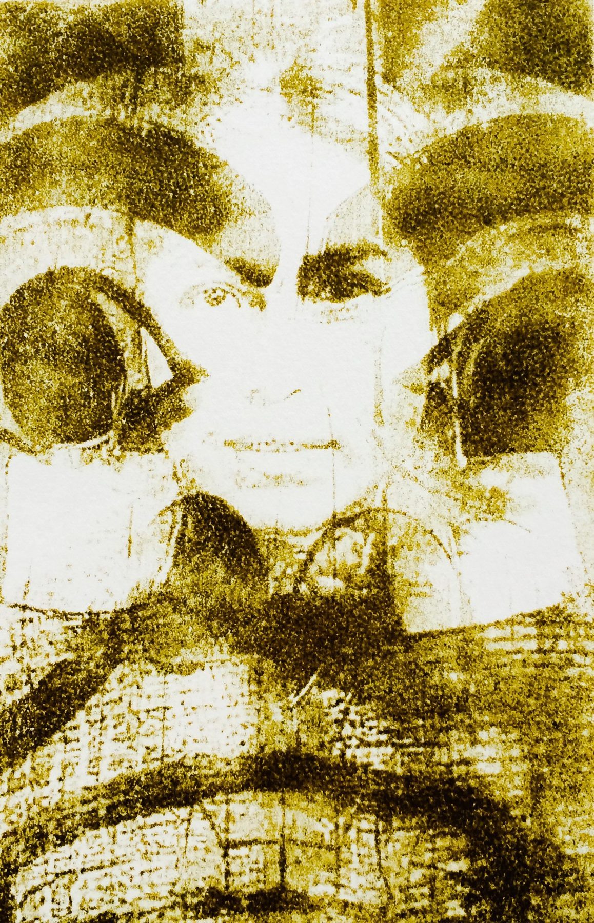 Spirit — solar plate etching portrait