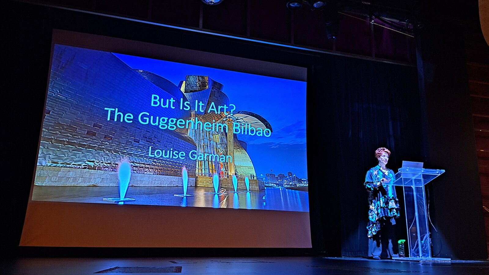Louise Garman presenting But Is It Art? The Guggenheim Bilbao